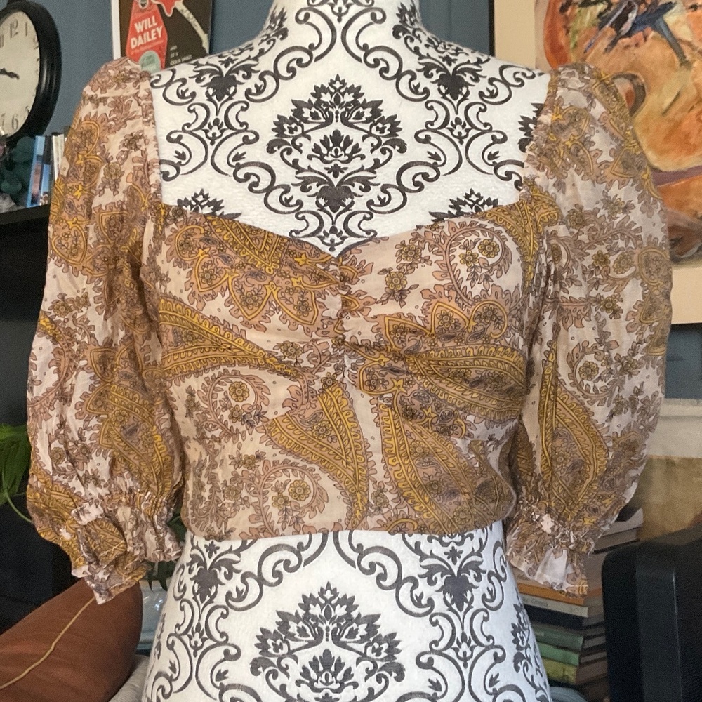 Revolve MINKPINK Boho Crop Top SM